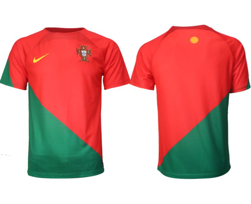Men 2022 World Cup National Team Portugal home aaa versio red blank Soccer Jersey